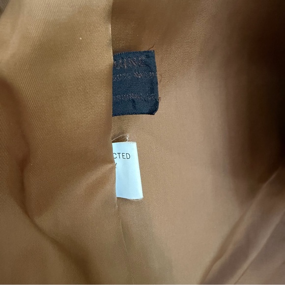 Relaxed Fit Brown Leather Blazer Jacket - Picture 5 of 6